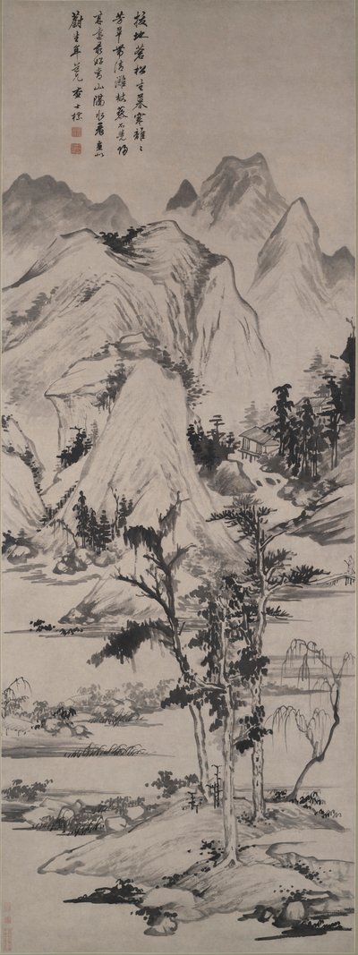 Paysage dans le style de Ni Zan (1301-1374) - Zha Shibiao