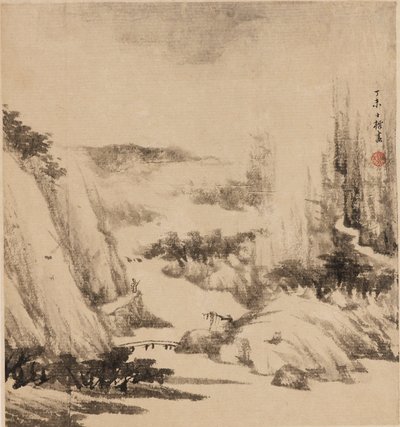 Paysage fluvial, 1667 - Zha Shibiao