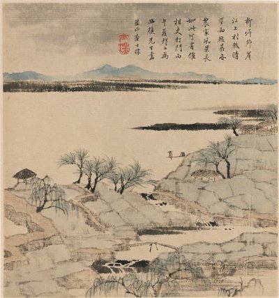 Paysage fluvial, mai-août 1666 - Zha Shibiao