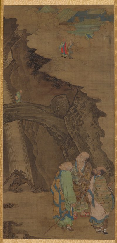 Le Pont de Roche au Mont Tiantai - Zhou Jichang