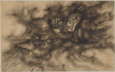 Dragons dans les nuages, dynastie Qing, 1684 - Zhou Xun