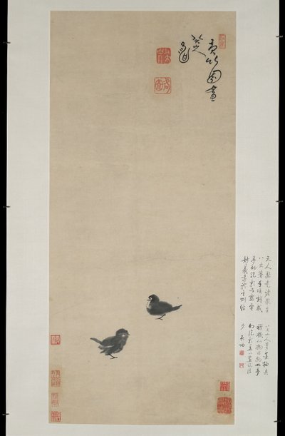 Deux poussins, vers 1694 - Zhu Da