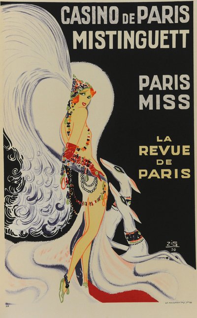 Casino de Paris. Mistinguett. Paris Miss, 1930 - Zig
