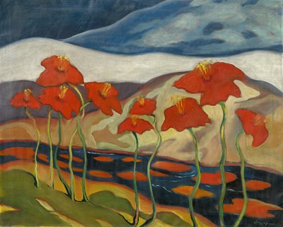 Paysage avec fleurs - Zolo Palugyay