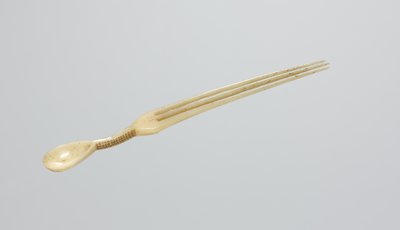 Cuillère/peigne à tabac, fin des années 1800 (os) - Zulu
