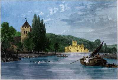 Abbaye de Bisham, Commanderie des Templiers, Comté de Berkshire. vers 1850 - . .