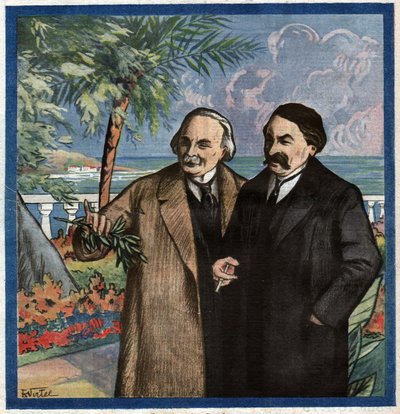 Aristide Briand et Lloyd George - Ferdinand Georg Waldmuller