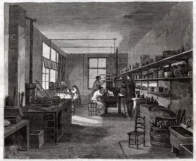 Atelier de galvanoplastie - Frederick (attr. to) Barnard