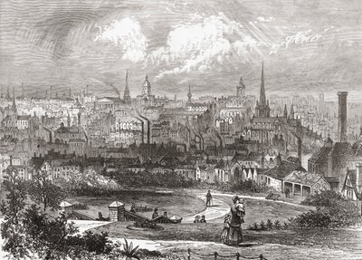 Birmingham, West Midlands, Angleterre à la fin du XIXe siècle, de Notre propre pays publié en 1898 - Ferdinand Georg Waldmuller