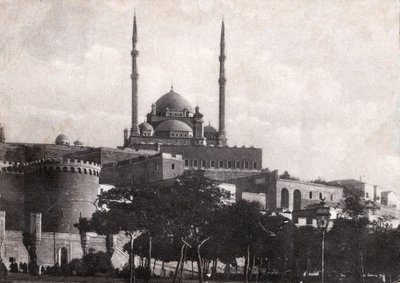 Le Caire, la citadelle de Saladin (Égypte), vers 1920 (photo n/b) - . .