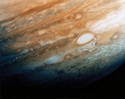 Gros plan des motifs nuageux de Jupiter - Ferdinand Georg Waldmuller
