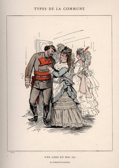 Commune de Paris : costume de UNE LOGE EN MAI 1871 (7) dans « Les Communeux » - Frederick (attr. to) Barnard