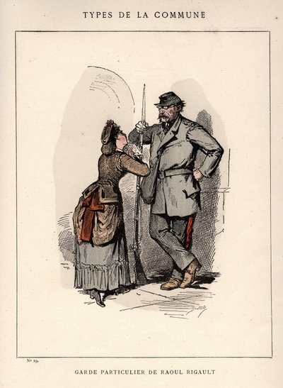 Commune de Paris : costume de GARDE PARTICULIER DE RAOUL RIGAULT (29) dans « Les Communeux » - Frederick (attr. to) Barnard