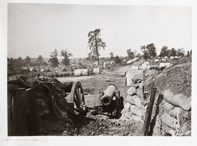 Fortifications confédérées devant Atlanta, Géorgie, USA - Ferdinand Georg Waldmuller