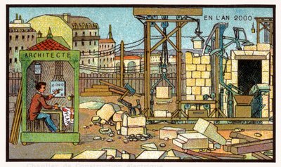 Chantier de construction, vers 1910 - . .