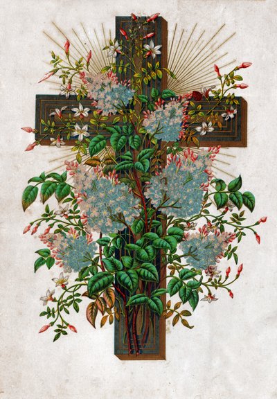 Croix de Jésus-Christ, vers 1910 (lithographie) - . .