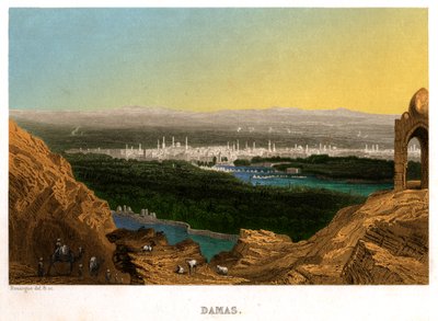 Damas en Syrie, vers 1850 - . .