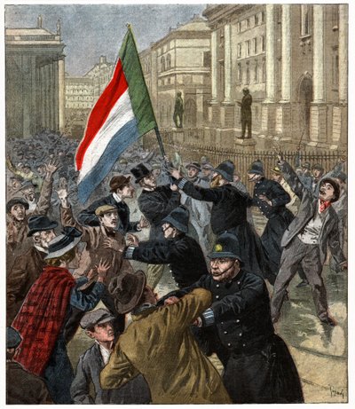 Manifestations à Dublin - . .