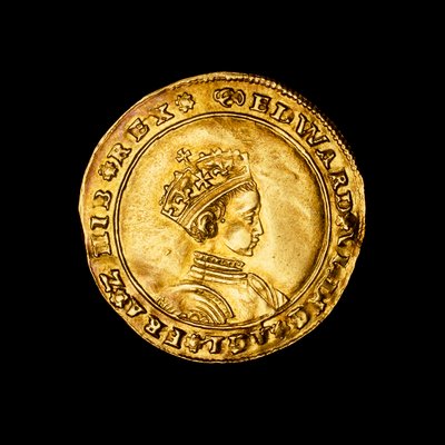 Demi-souverain en or anglais frappé - Hippolyte Lalaise Devéria