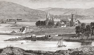 Abbaye de Fort Augustus, alias Abbaye de Saint-Benoît, Fort Augustus, Inverness-shire, Écosse - . .