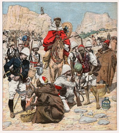 Soldats français au Maroc - . .