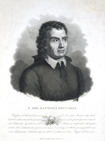Giambatista Beccaria, ecclésiastique et scientifique italien - Frederick (attr. to) Barnard
