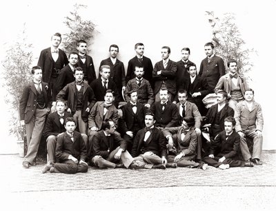 Portrait de groupe des élèves de troisième année de lycée - Henry Charles Fehr