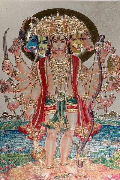 Hanuman, le dieu singe dans la mythologie hindoue - . .