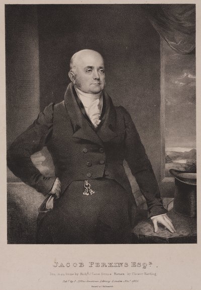Jacob Perkins, ingénieur mécanique et inventeur américain - Frederick (attr. to) Barnard
