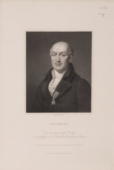 Jean Baptiste Joseph Delambre, astronome français, vers 1810 - Frederick (attr. to) Barnard