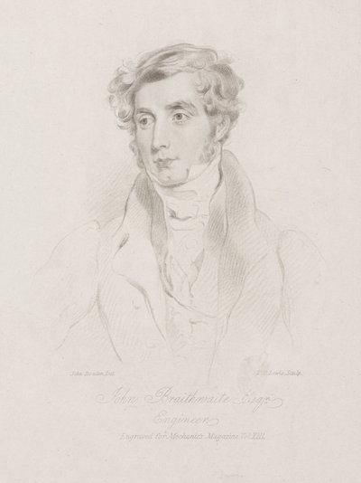 John Braithwaite, ingénieur britannique, vers 1830 - Frederick (attr. to) Barnard