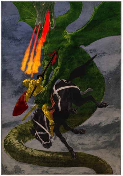 Chevalier et dragon - . .