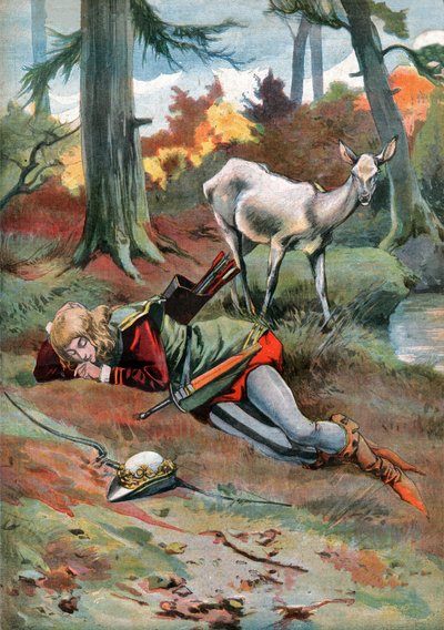 La Biche au Bois, vers 1910 (gravure) - . .