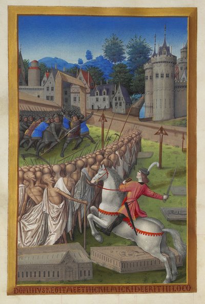 Les Très Riches Heures du duc de Berry, Folio 90v - Le Cavalier de la Mort - Unbekannt 2321
