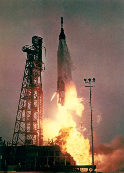 Vol spatial habité, USA, Mercury/Gemini Lancement de la fusée Atlas transportant l