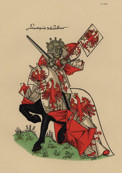 Marquis de Brandebourg, avec étendard - John Pardon