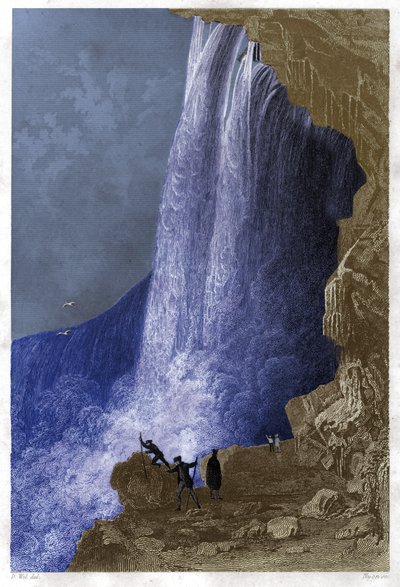 Chutes du Niagara, USA (gravure) - . .