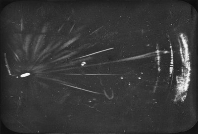 Imagerie des particules, Chambre à brouillard Traces de rayons alpha, début du 20e siècle - Ferdinand Georg Waldmuller