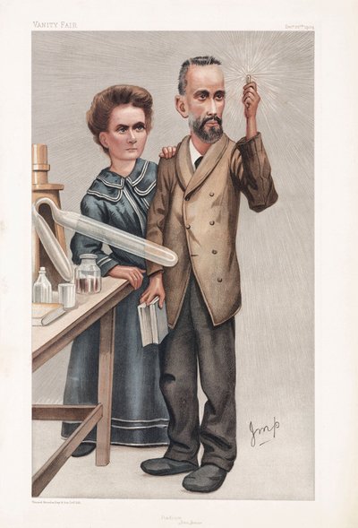 Pierre et Marie Curie, physiciens français - Henry Charles Fehr