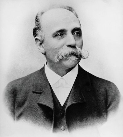 Portrait de Bartolomeo Emilio Camillo Golgi (1843-1926), scientifique et médecin italien, prix Nobel de médecine en 1906, photographie - William Walcutt