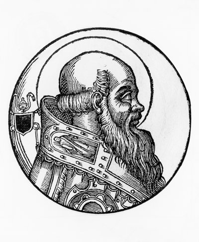Portrait de Boniface III (mort en 607), 66e pape de l