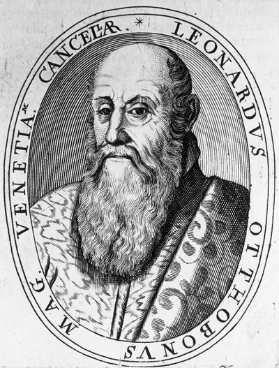 Portrait de Leonardo Ottoboni (16e-17e siècle), Grand Chancelier de Venise, gravure - William Walcutt