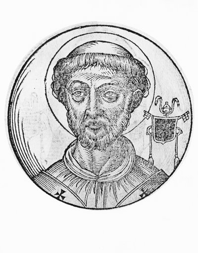 Portrait de Saint Anastase Ier (Anastasio de Massimi, mort en 401), 39ème pape de l