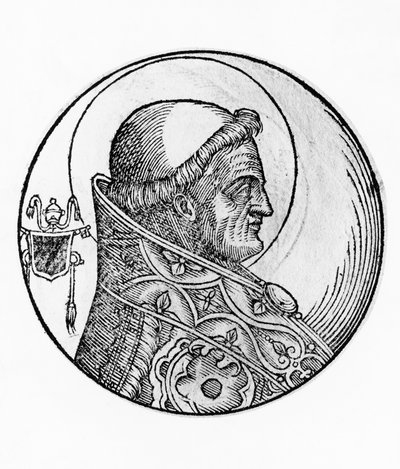 Portrait de Saint Célestin I (mort en 432), 43e pape de l