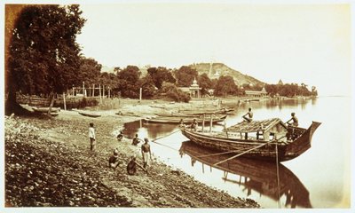 Sagain depuis la rive, vers 1876 - John Pardon