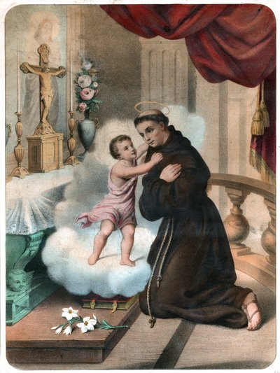 Saint Antoine de Padoue (gravure) - . .