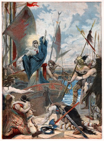 Sainte Geneviève pendant le siège de Paris - . .