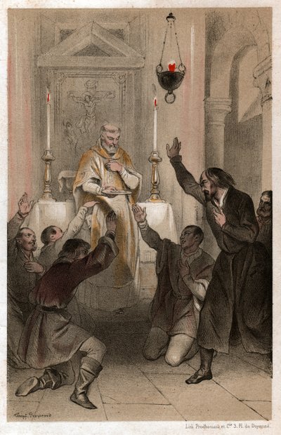 Saint Ignace de Loyola (lithographie) - . .