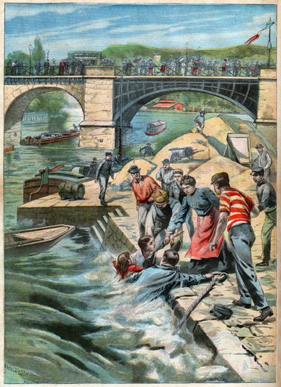 Sauvetage dans la Seine - John Pardon