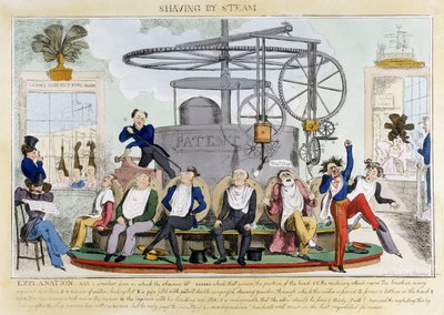 Rasage à la vapeur, vers 1810 - Ferdinand Georg Waldmuller
